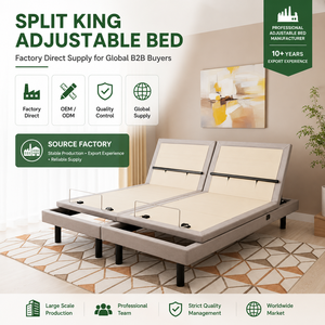 Wireless Adjustable Bedroom Furniture Motion Massage Electric Bed Frame