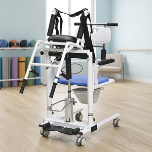 Portable White Hydraulic Folding Patient Lift Convenient Medical Nursing Device Patient Transfer Machine