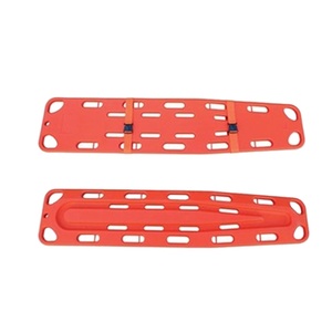 Spinal Plate Floating Rescue Folding Stretcher with Spider Head Fixer 150kg Load Capacity Reflective HDPE Material