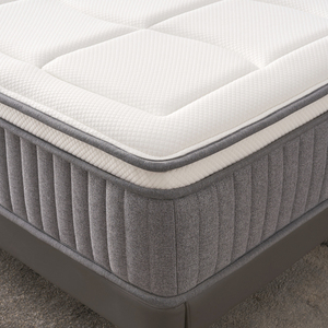 Hot Sale High Quality Fireproof Fiber Mattress 12 Inch Multilayer Pocket Coil Spring Sleeping Hybrid Mattress