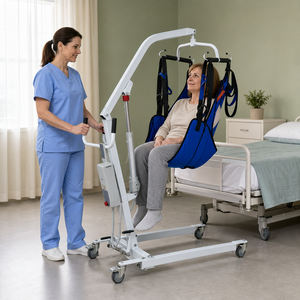 Lithium Battery Powered Patient Lift Mobile Patient Hoist Transfer Lift with Sling for Home Hospital Use
