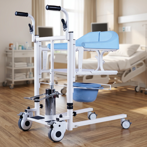 Adjustable Height Hydraulic Patient Moving Device Medical Nursing Tool For Disabled Elderly Patient Transfer Lift Chair