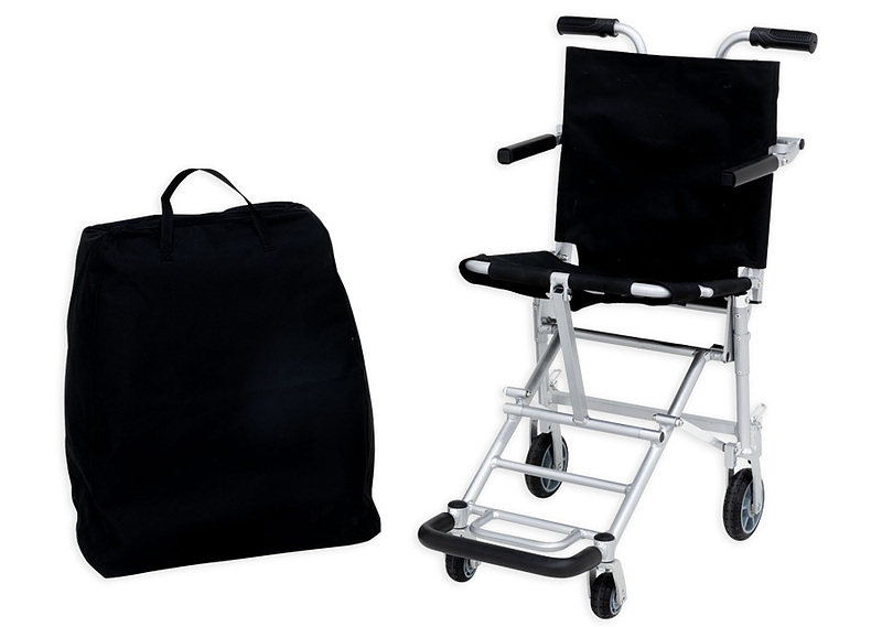 Stow N Go Travel Chair side view folding mechanism