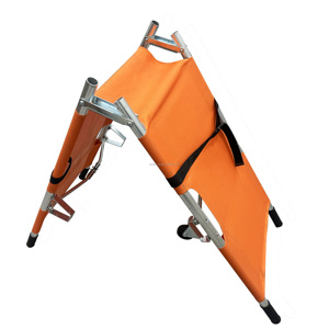 Factory Direct Thickened Metal Folding Stretcher Bed Emergency Medical Equipment Ambulance Patient Transfer Emergency Stretcher