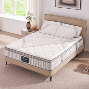 Factory Wholesale Popular Fireproof Fiber Mattress 12 Inch Memory Foam Hybrid Spring Mattress