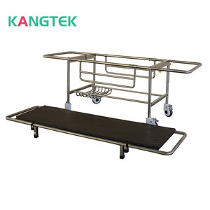 Factory Hospital Stainless Steel Ambulance Medical Patient Transfer Trolley Stretcher