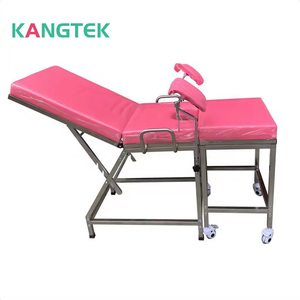 Gynecological Stainless Steel Obstetric Delivery Bed Birthing Table