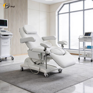 Modern Height Adjustable Medical Electric Exam Table Women Examination Beauty Bed Hospital Gynecological Examination Chair